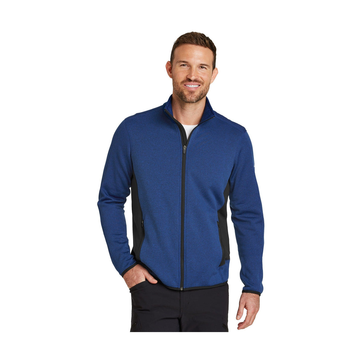 Eddie Bauer Men's Full-Zip Heather Stretch Fleece Jacket
