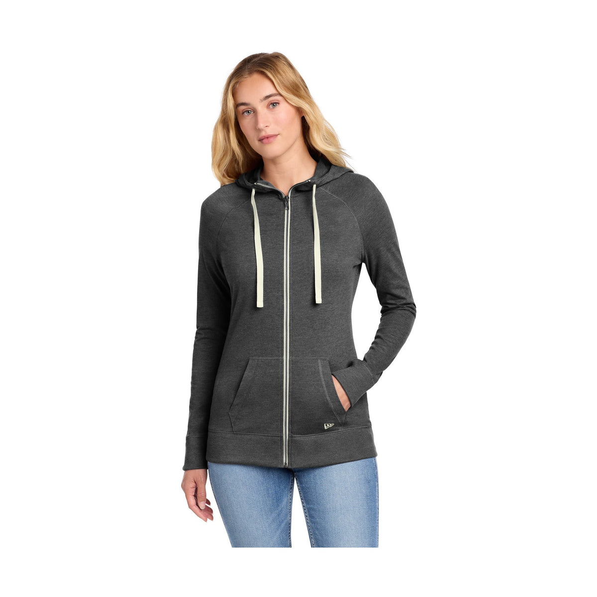 New Era Women's Sueded Cotton Blend Full-Zip Hoodie