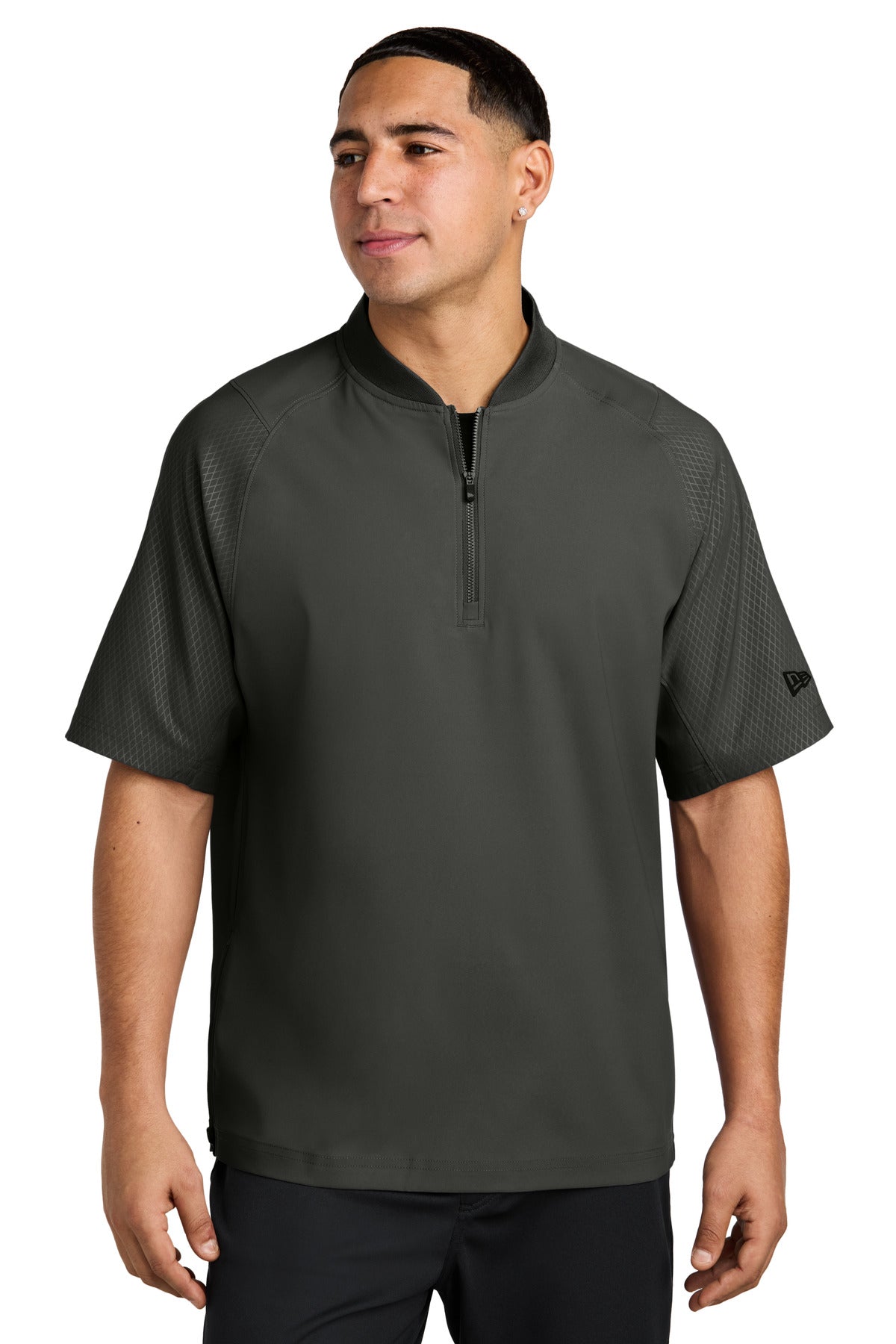 New Era Men's Cage Short Sleeve 1/4-Zip Jacket