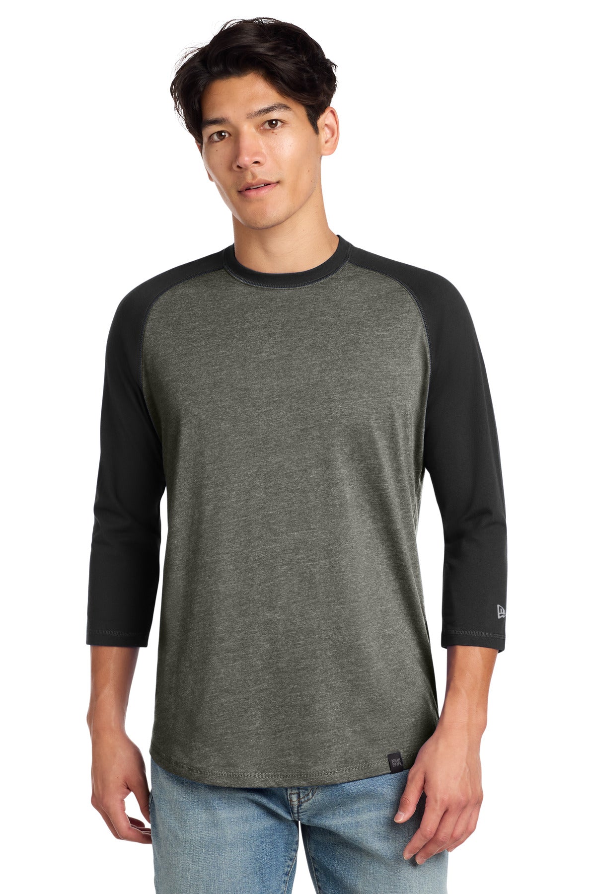 New Era Men's Heritage Blend 3/4-Sleeve Baseball Raglan Tee