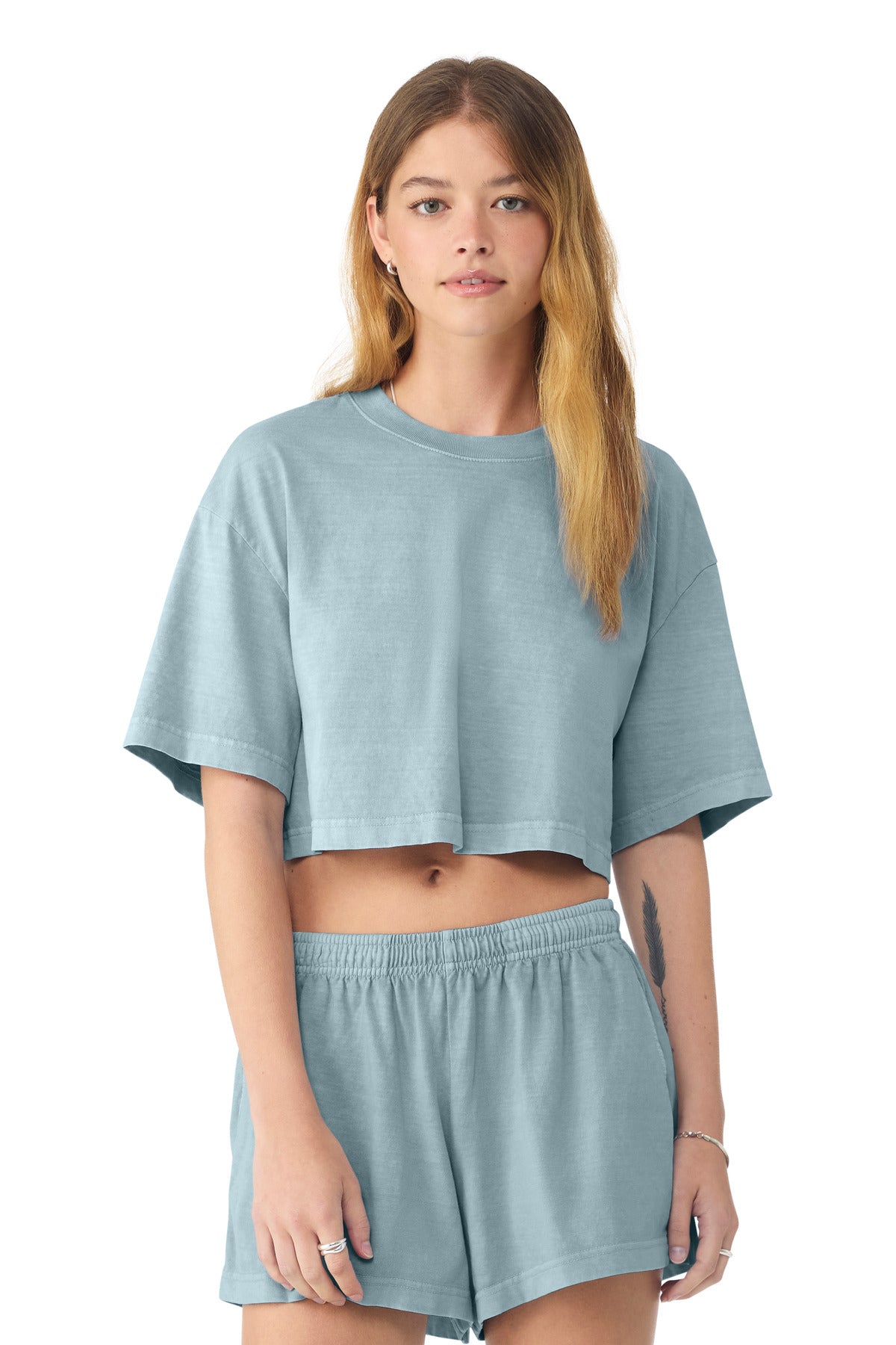 Bella + Canvas Women's Heavyweight Garment-Dyed Cropped Tee BC6882GD
