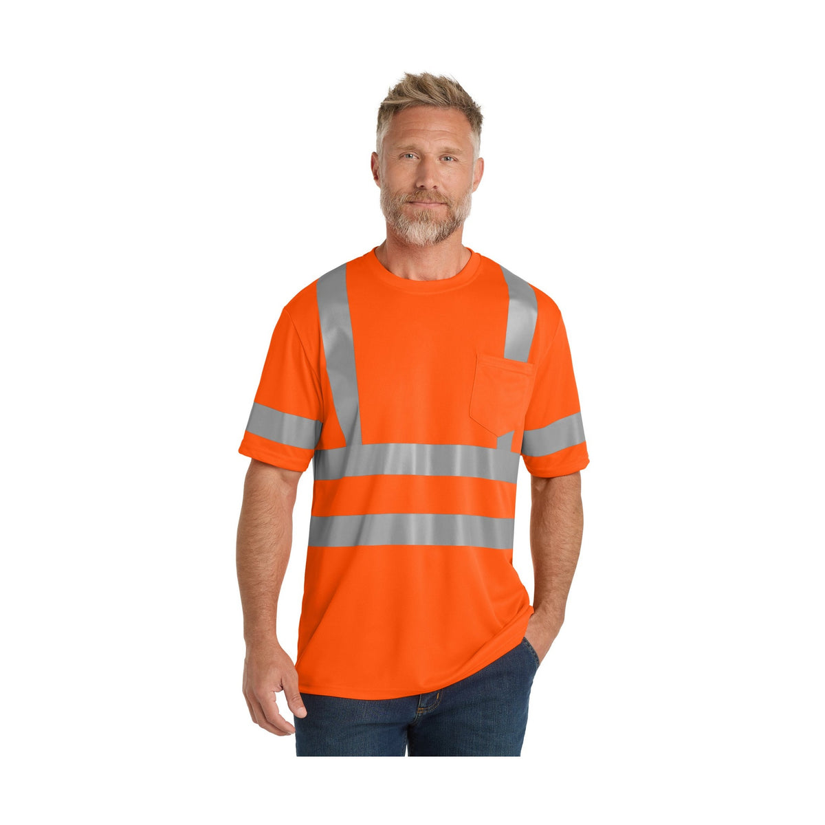 CornerStone Men's ANSI 107 Class 3 Mesh Tee
