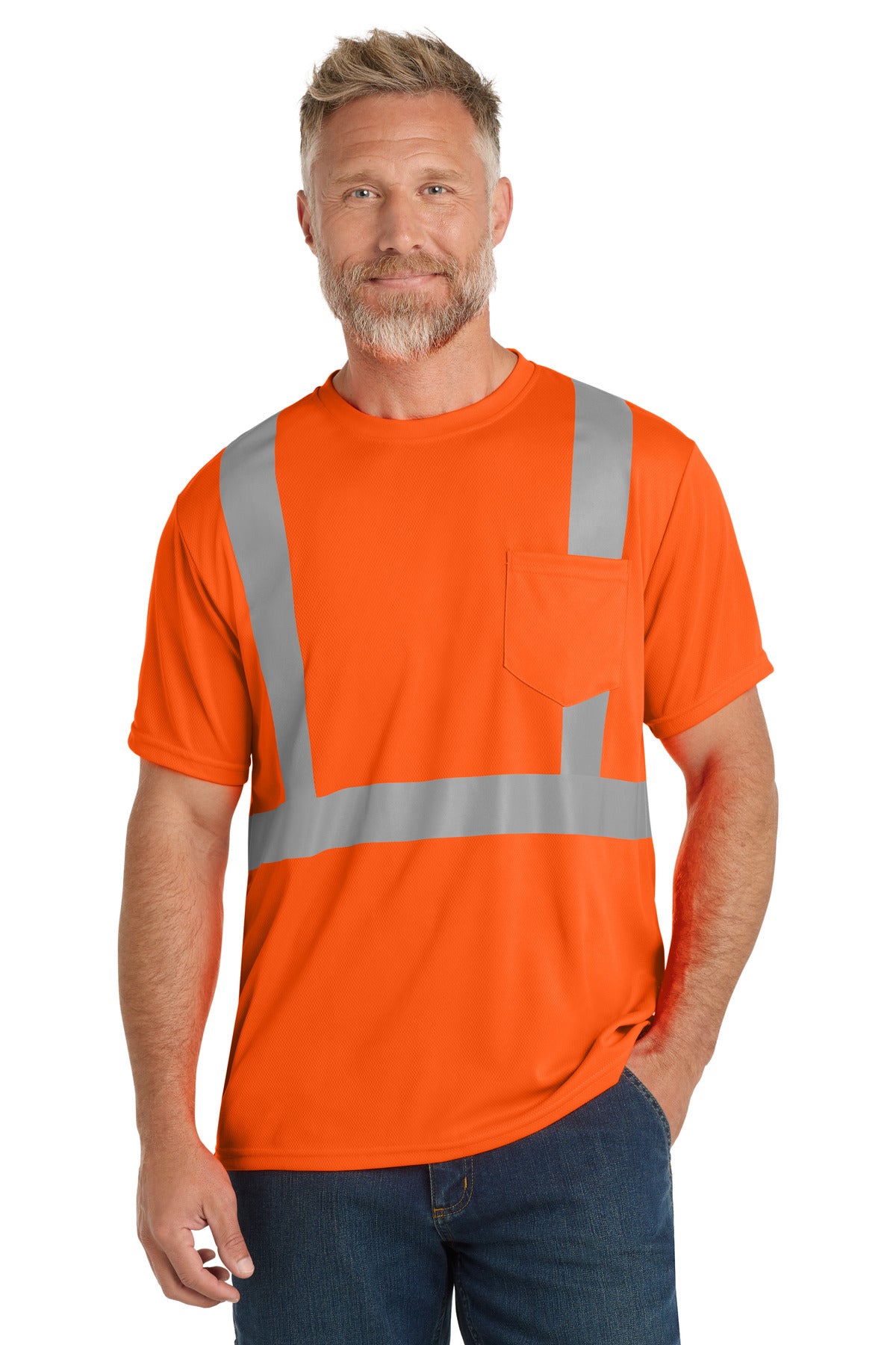CornerStone Men's ANSI 107 Class 2 Mesh Tee
