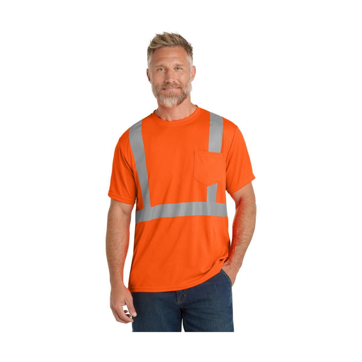CornerStone Men's ANSI 107 Class 2 Mesh Tee