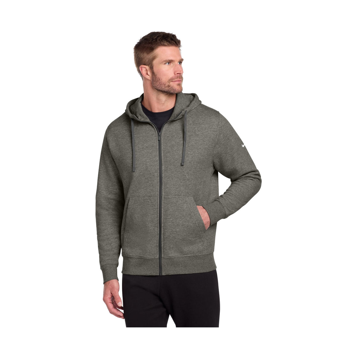 Nike Men's Club Fleece Sleeve Swoosh Full-Zip Hoodie NKDR1513