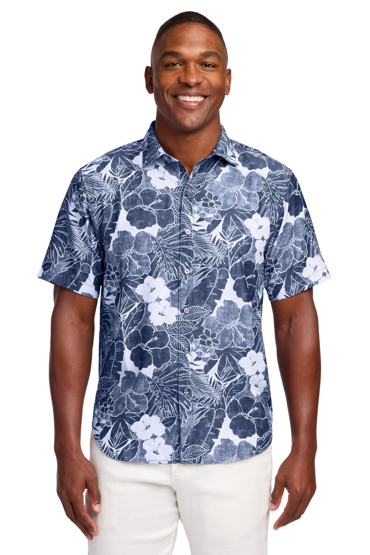 Tommy Bahama Men's Coconut Point Playa Flora Short Sleeve Shirt ST325929TB