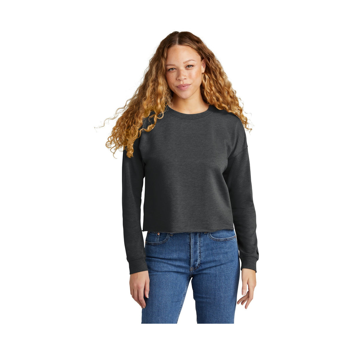 New Era Women's Tri-Blend Fleece Crop Crew LNEA514