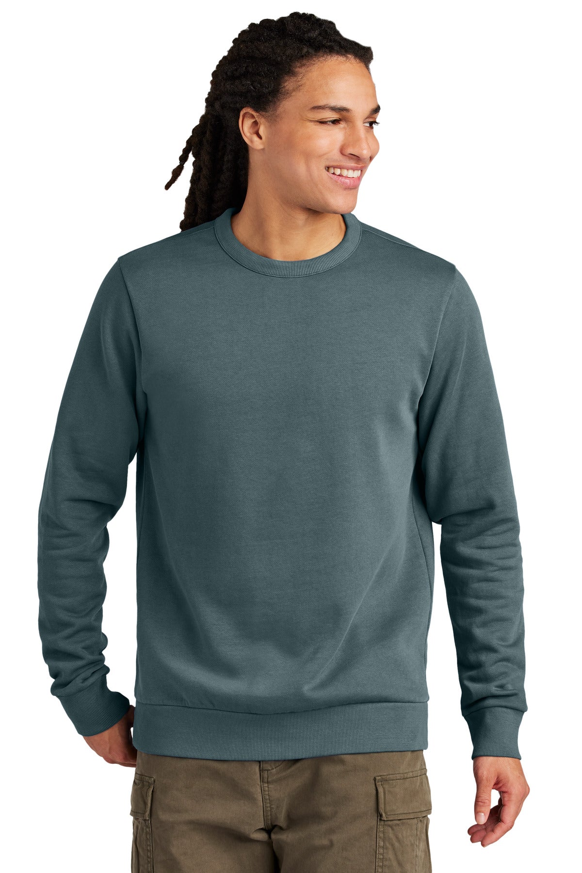 District Men's Wash Fleece Crew DT2204
