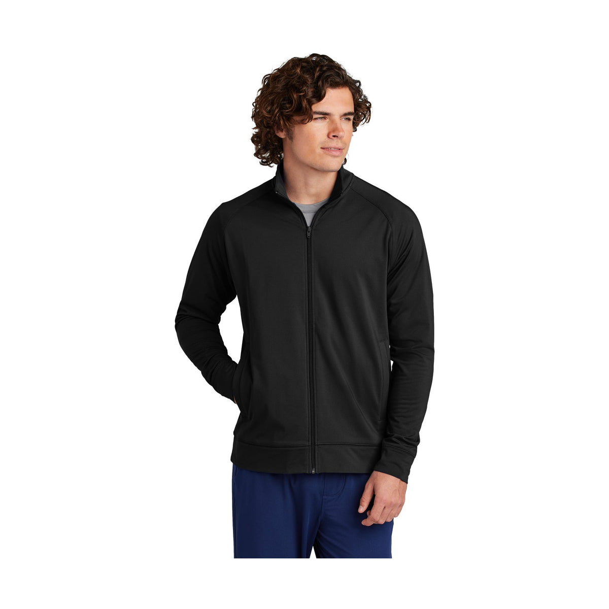 Sport-Tek Men's Sport-Wick Stretch Full-Zip Cadet Jacket ST857