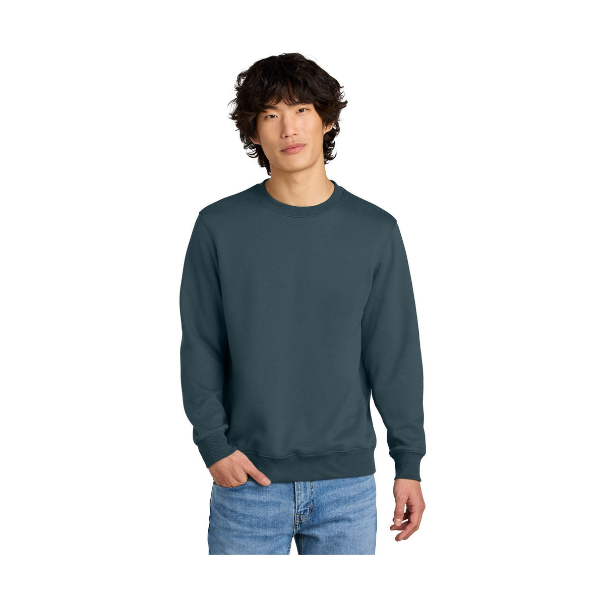 District Men's Perfect Weight Fleece Crew DT1106