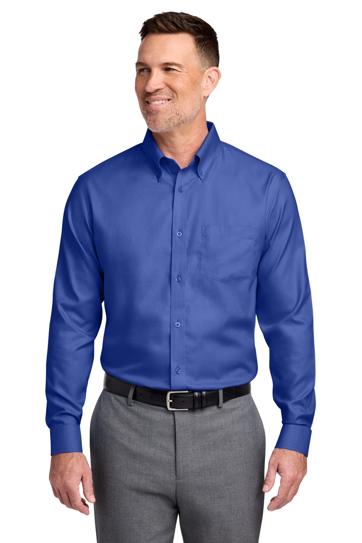 Brooks Brothers Men's Tall Wrinkle-Free Stretch Nailhead Shirt TBB18002