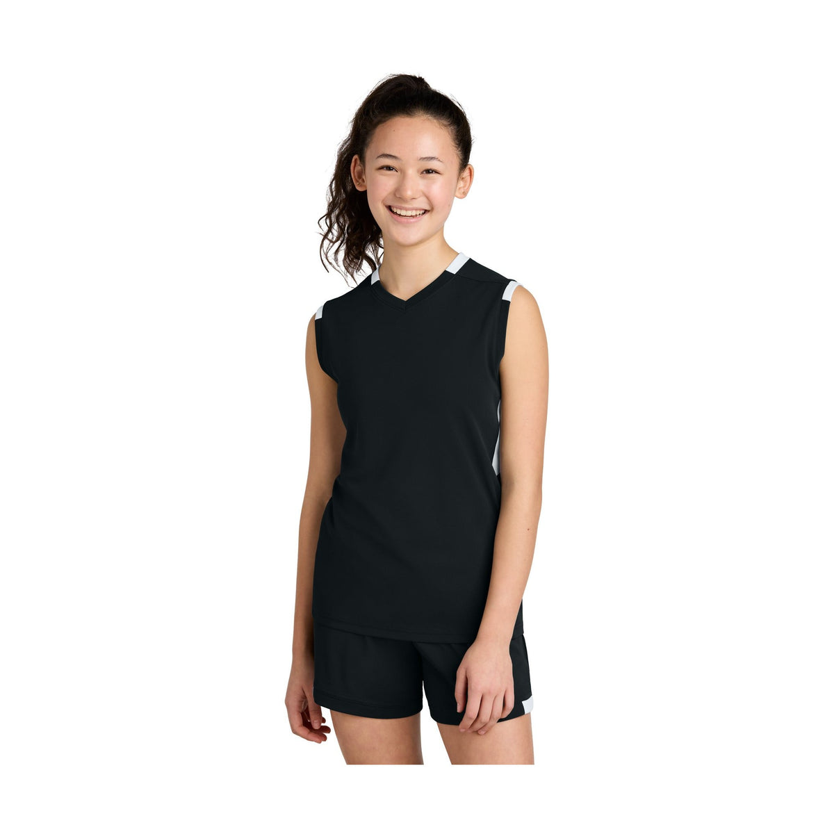 Sport-Tek Youth Club Sleeveless V-Neck YST441