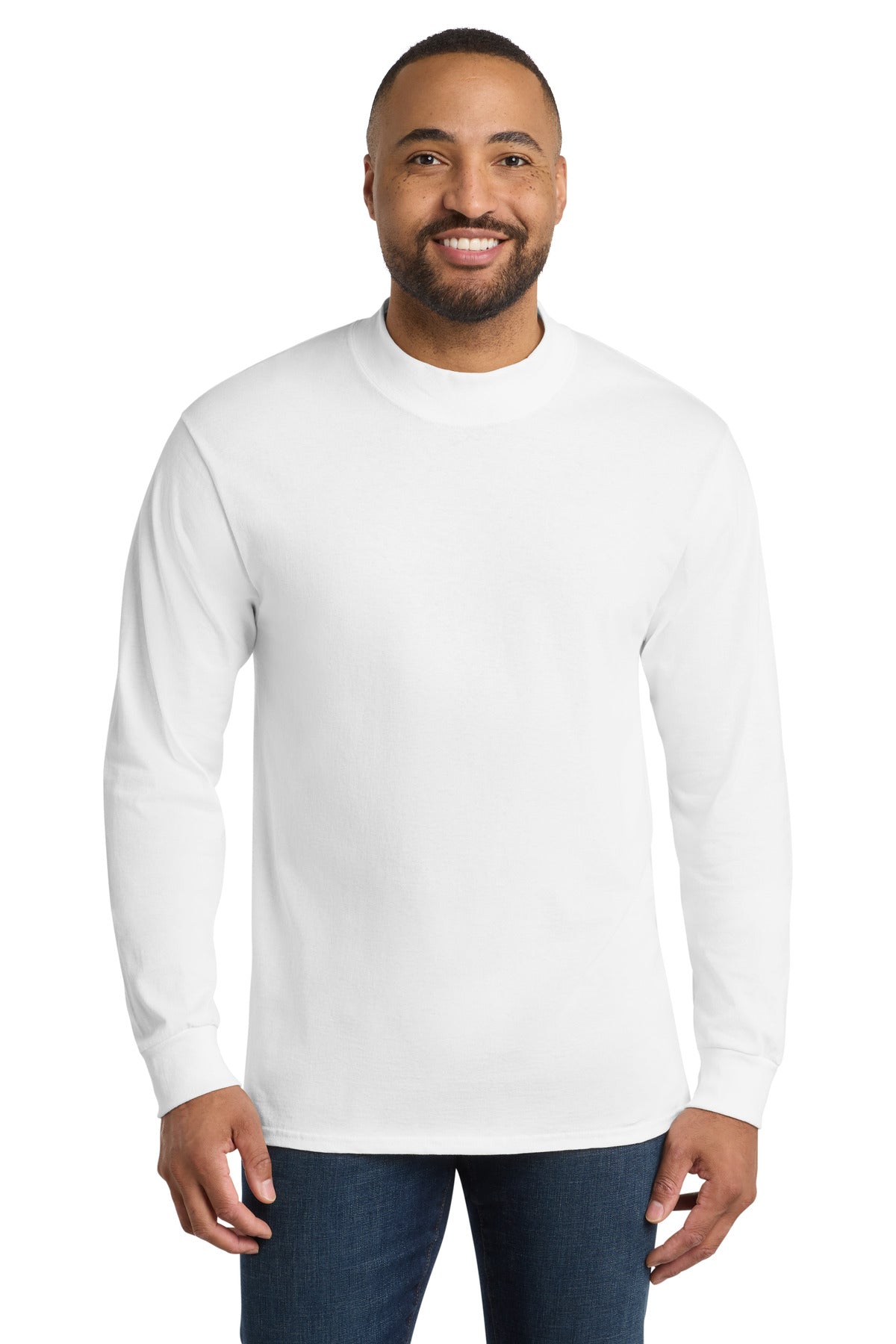 Port & Co Men's Essential Mock Turtleneck