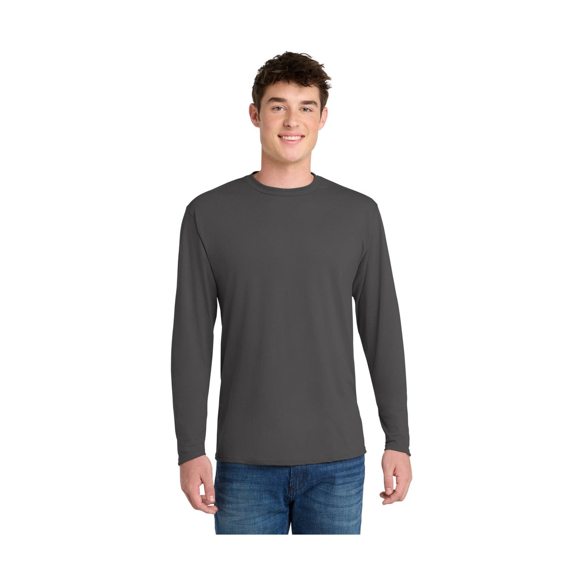 Port & Co Men's Long Sleeve Performance Blend Tee