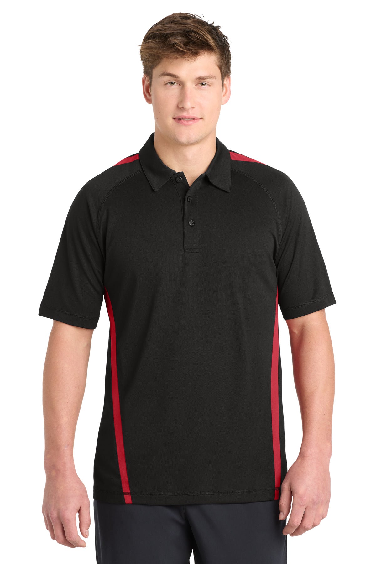 Sport-Tek Men's PosiCharge Micro-Mesh Colorblock Polo