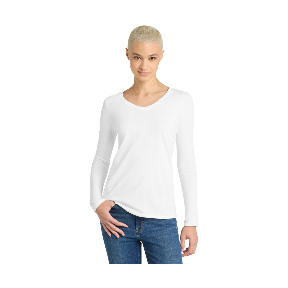 District Women's Very Important Tee Long Sleeve V-Neck