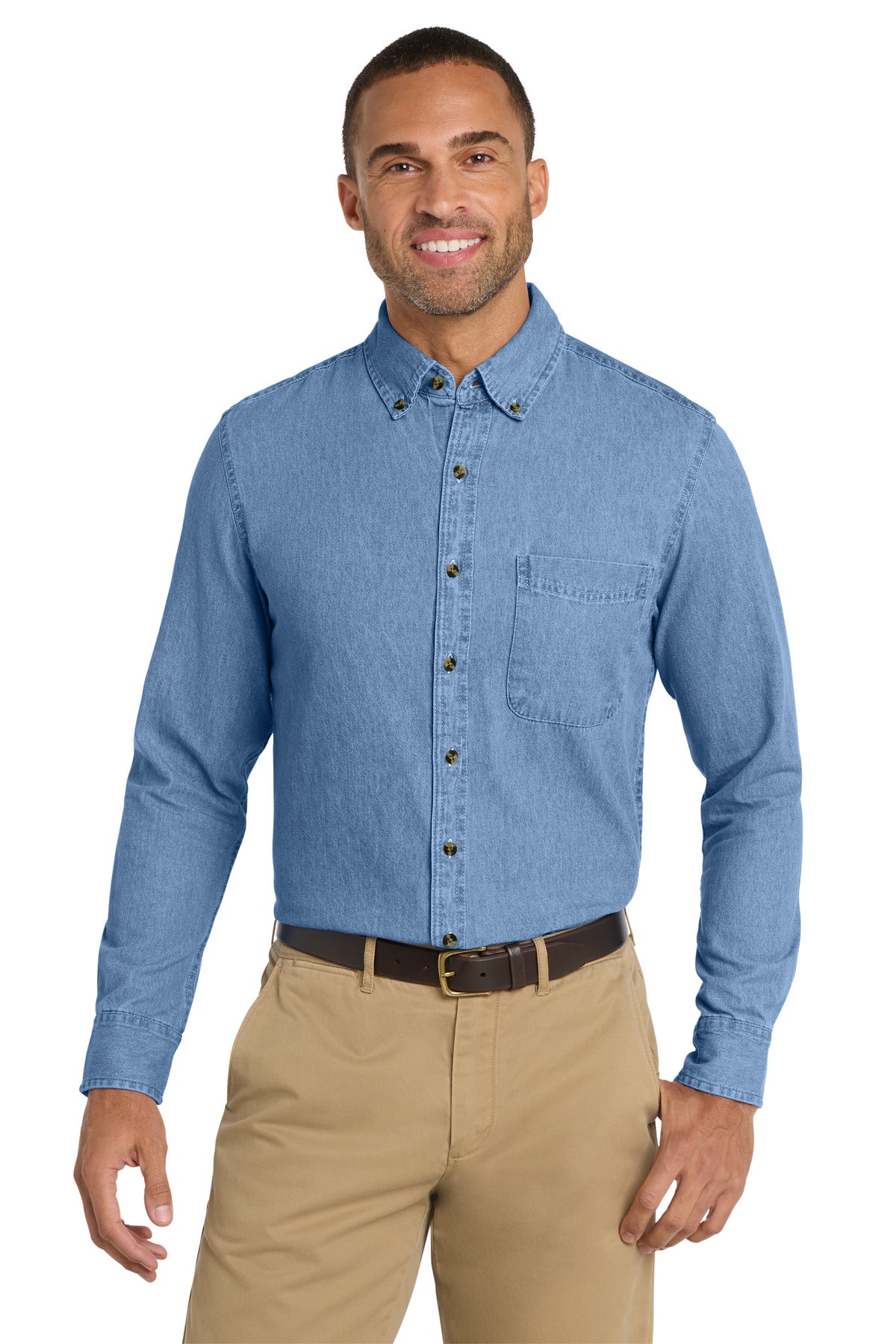Port & Company ® - Long Sleeve Value Denim Shirt