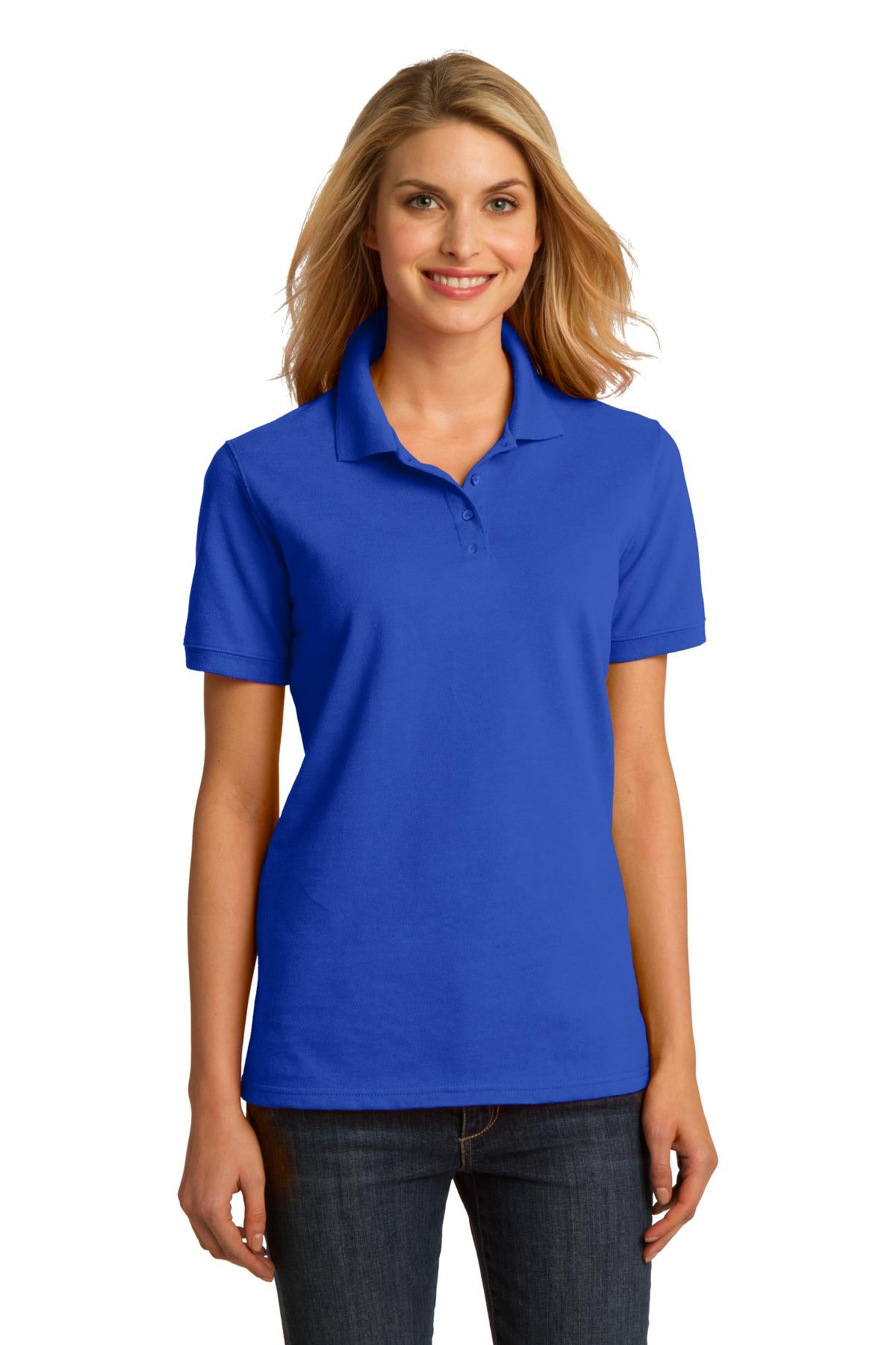 Port & Co Women's Ring Spun Pique Polo