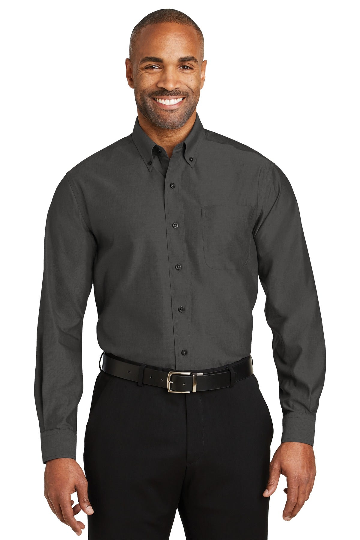 Red House Men's Non-Iron Pinpoint Oxford Shirt