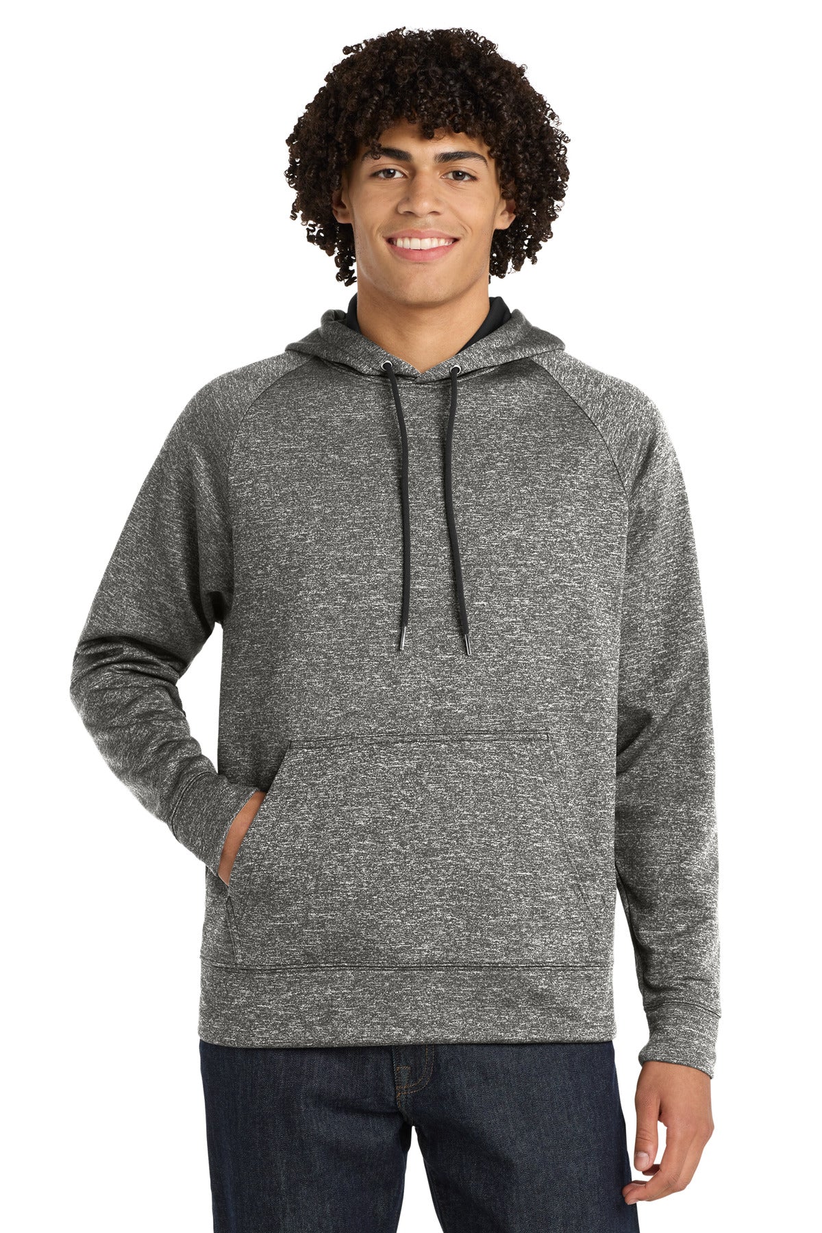 Sport-Tek Men's PosiCharge Electric Heather Fleece Hooded Pullover