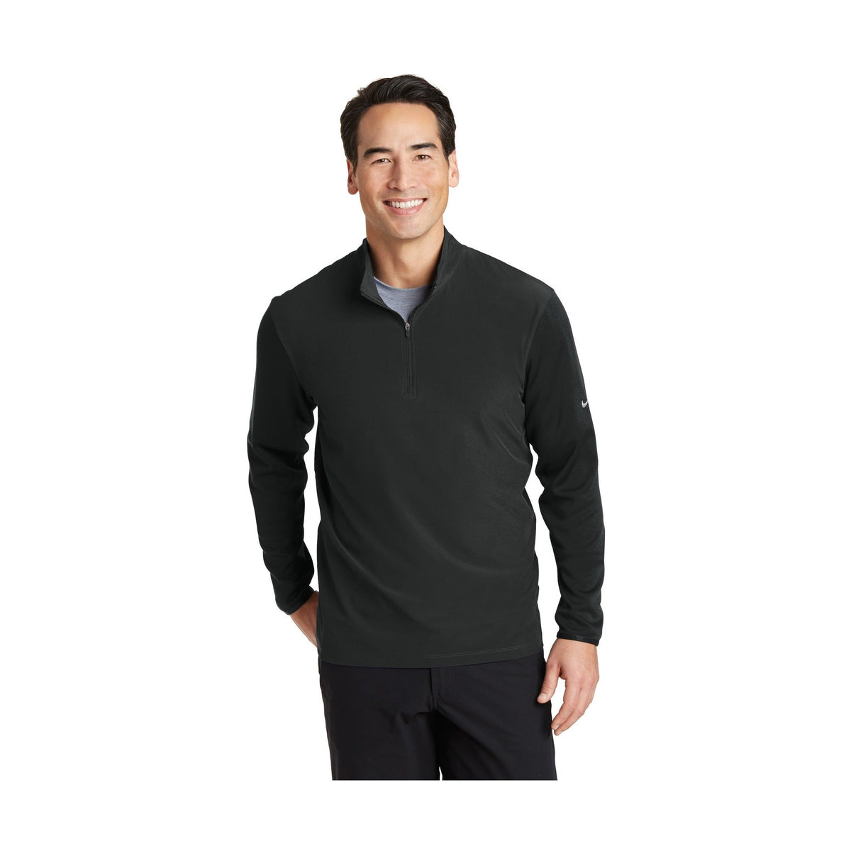 Nike Men's Dri-FIT Fabric Mix 1/2-Zip Cover-Up