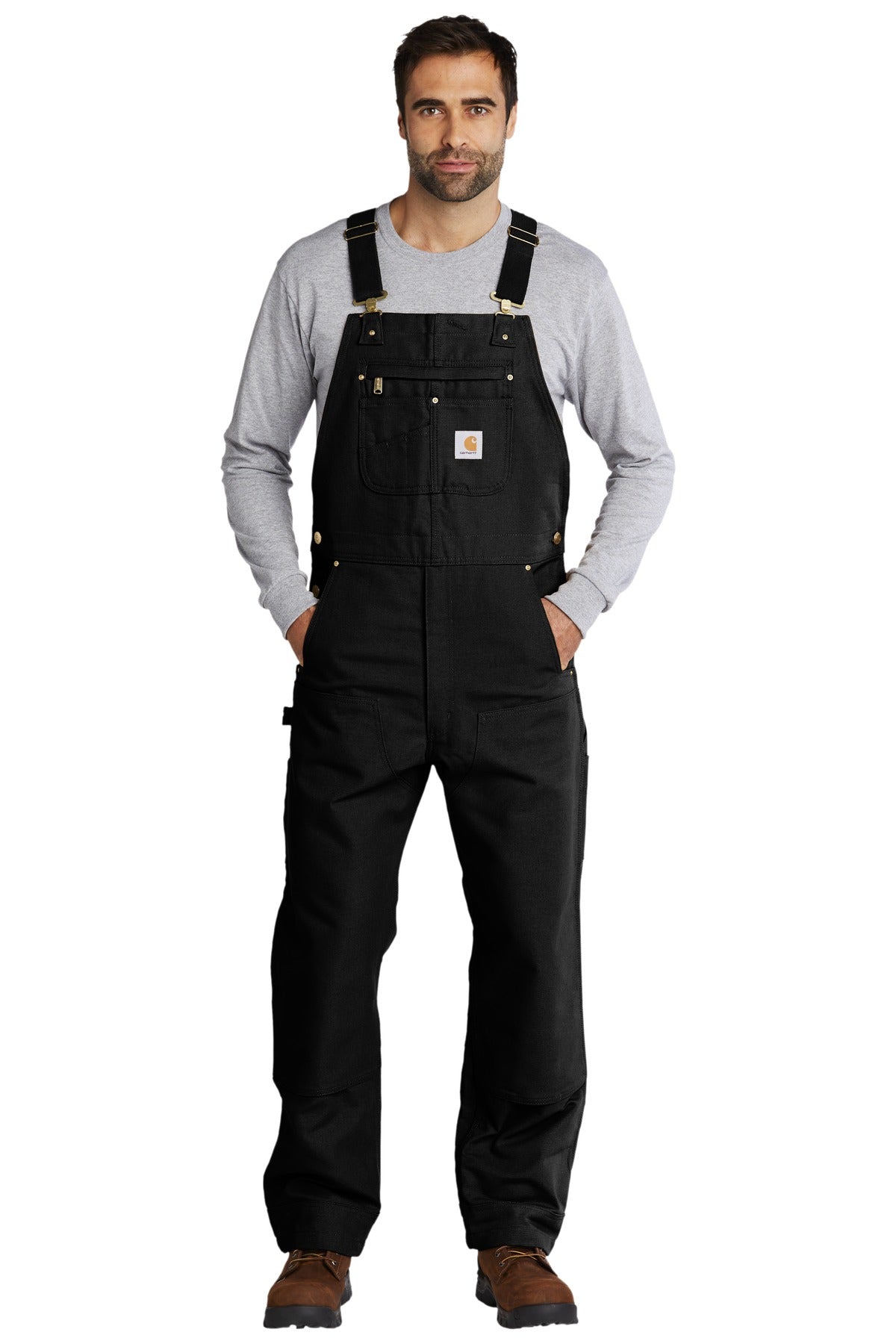 Carhartt Men's Duck Unlined Bib Overalls