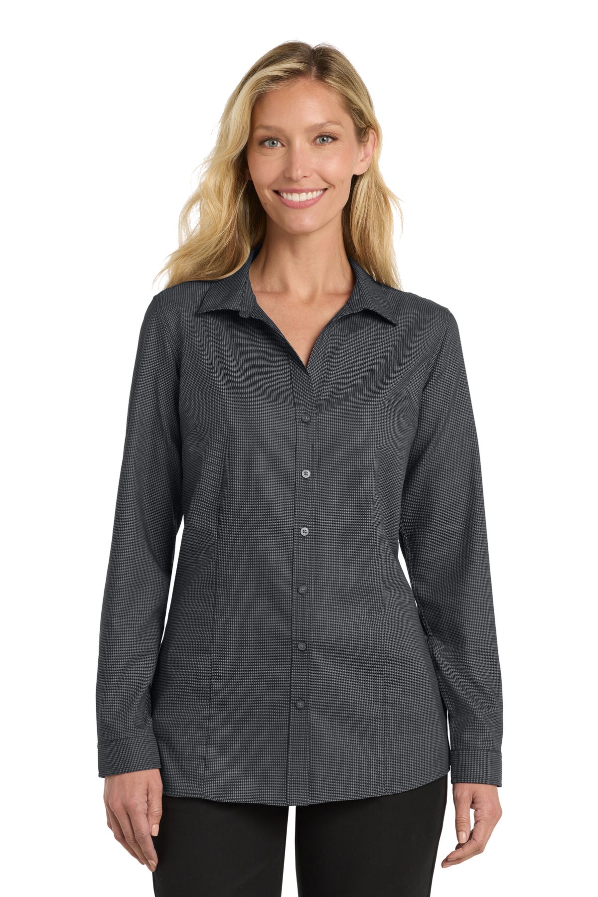 Port Authority Women's Pincheck Easy Care Shirt LW645