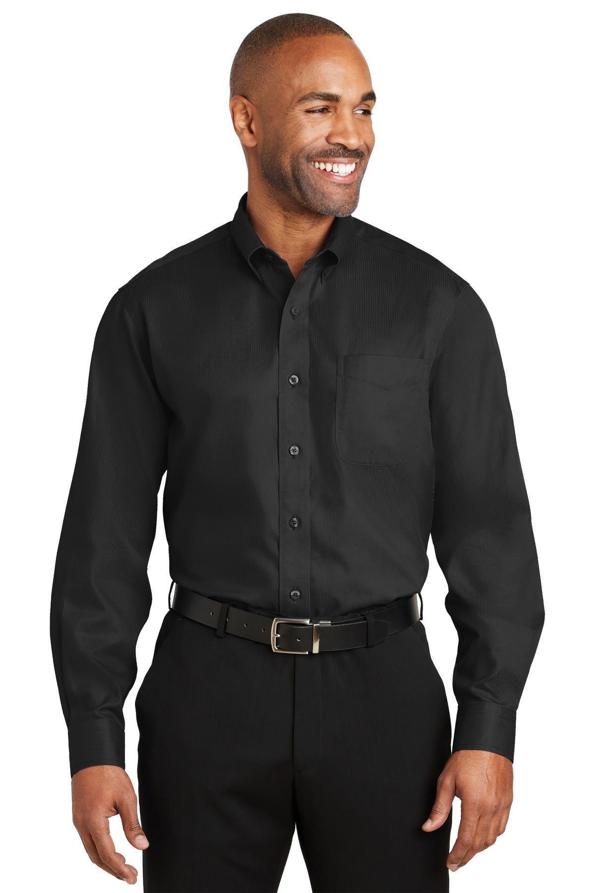 Red House Men's Dobby Non-Iron Button-Down Shirt