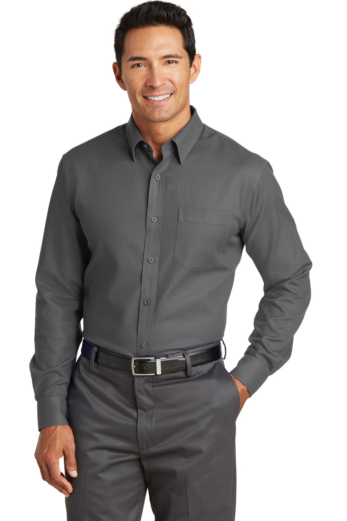Red House Men's Non-Iron Diamond Dobby Shirt