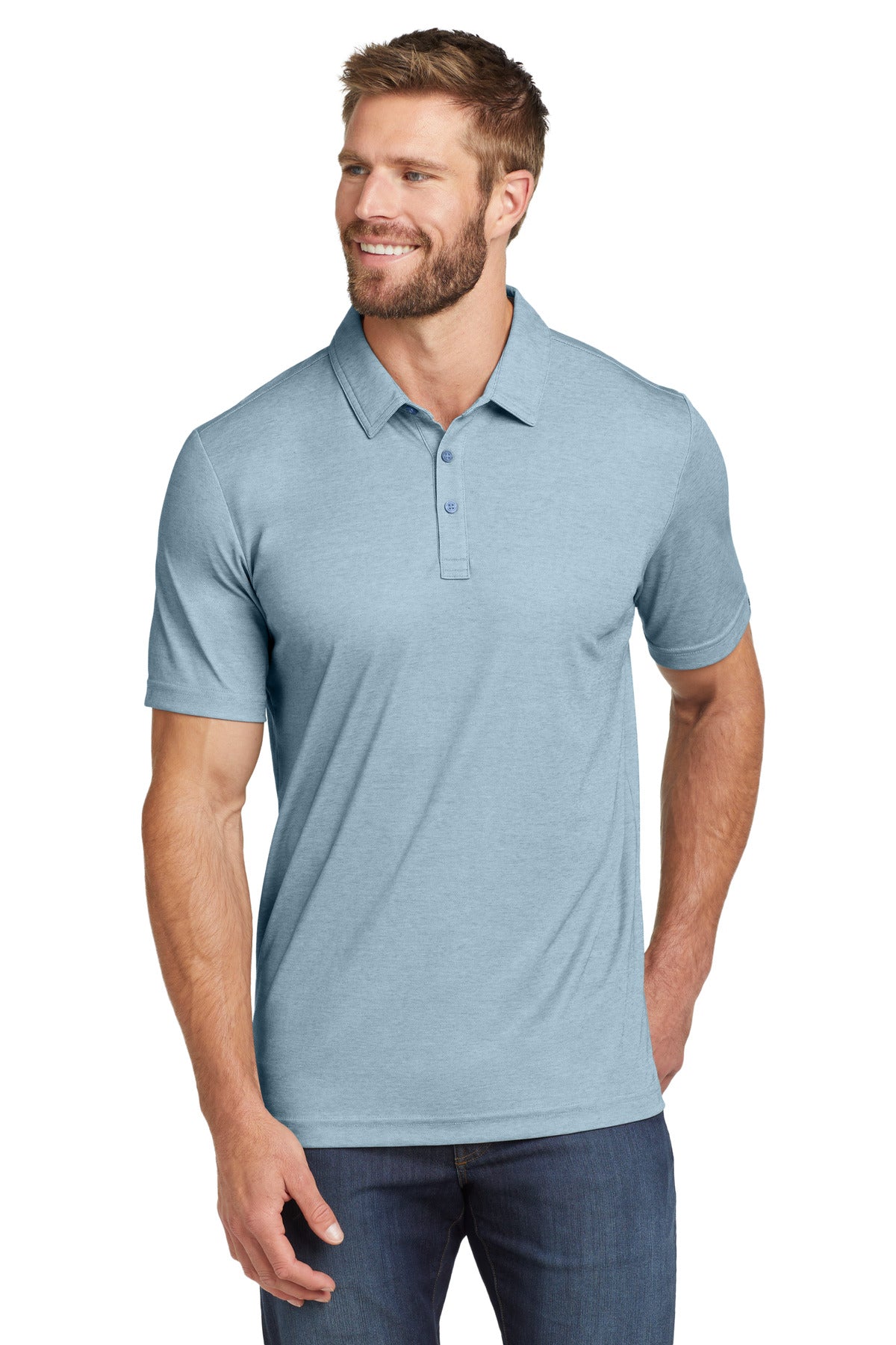 TravisMathew Men's Oceanside Heather Polo