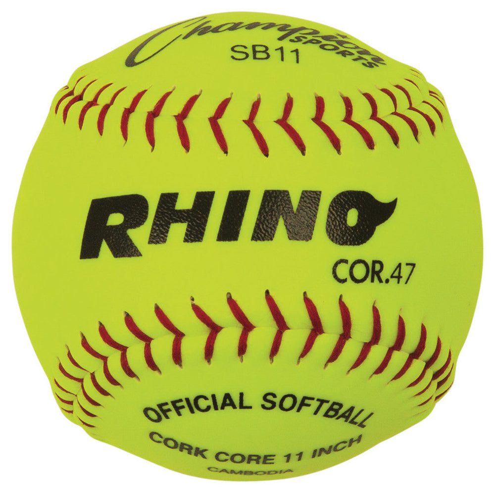 Champion Sports 11" Synthetic Leather Cork Core Softball