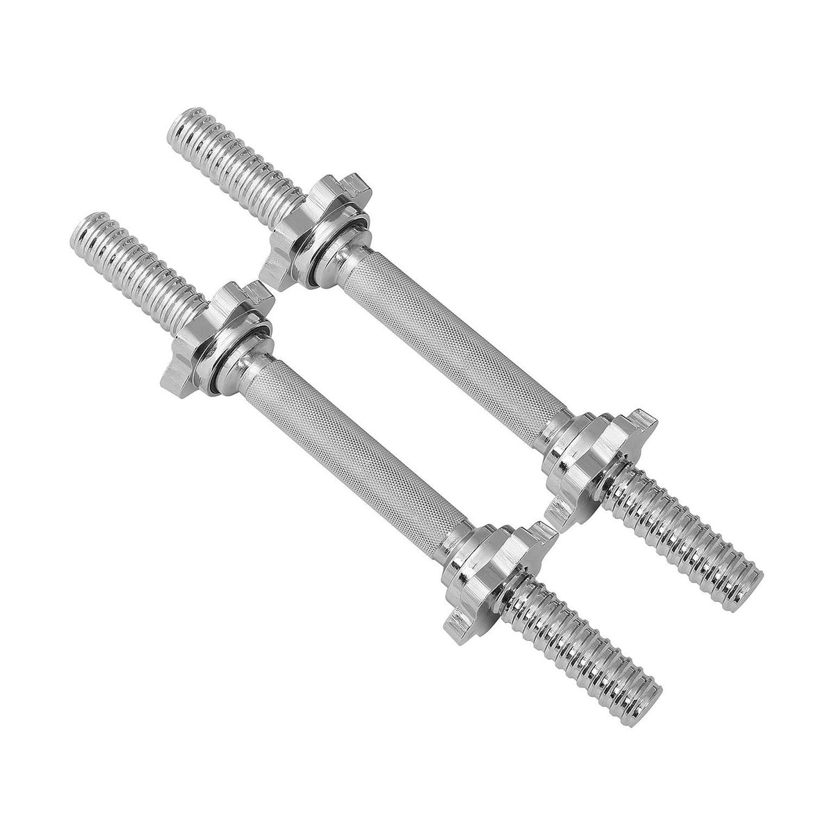 Champion Sports Set of 2 Threaded Dumbell Handles with Star Collar