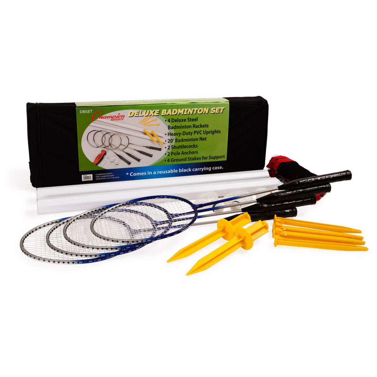 Champion Sports Deluxe Badminton Set Net