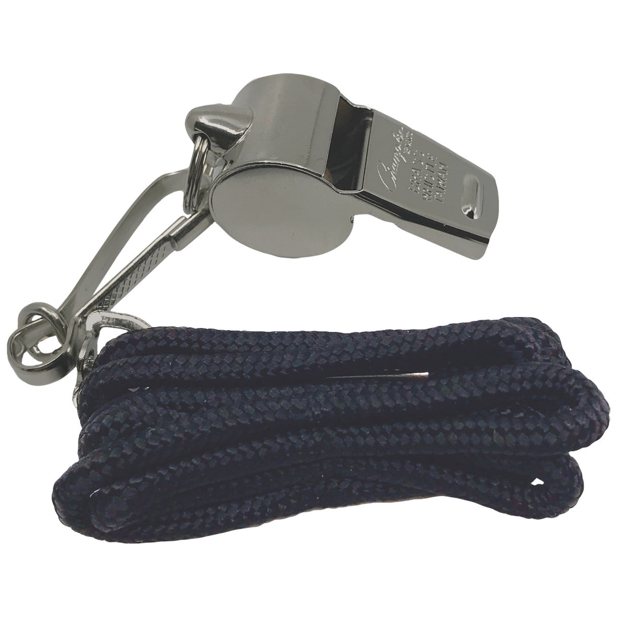 Champion Sports Metal Whistle & Lanyard