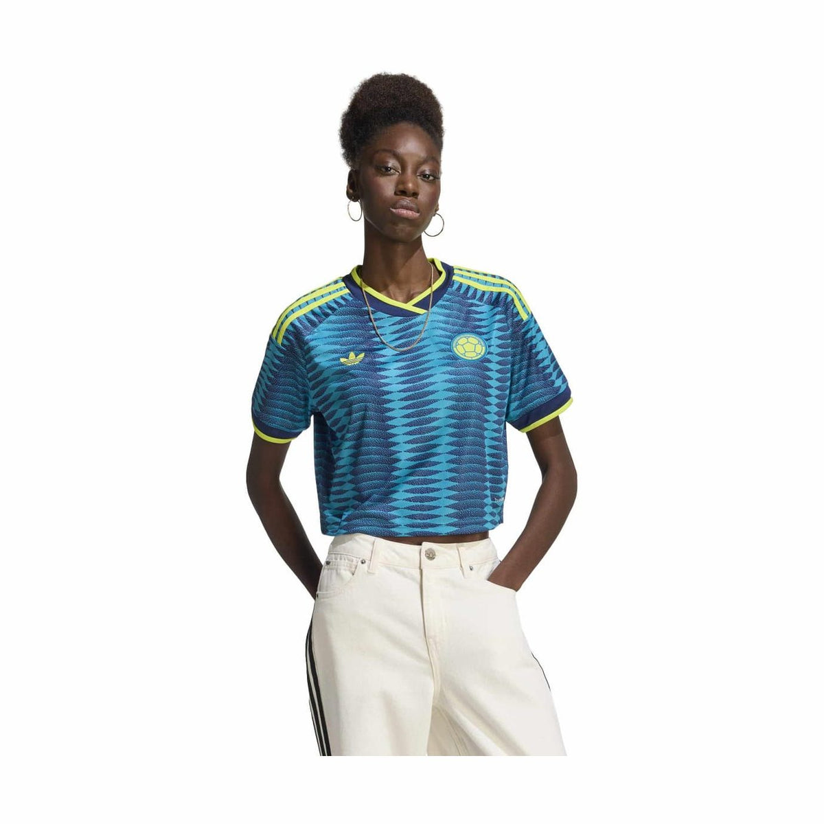 adidas Women's Colombia 26 Away Cropped Jersey-3