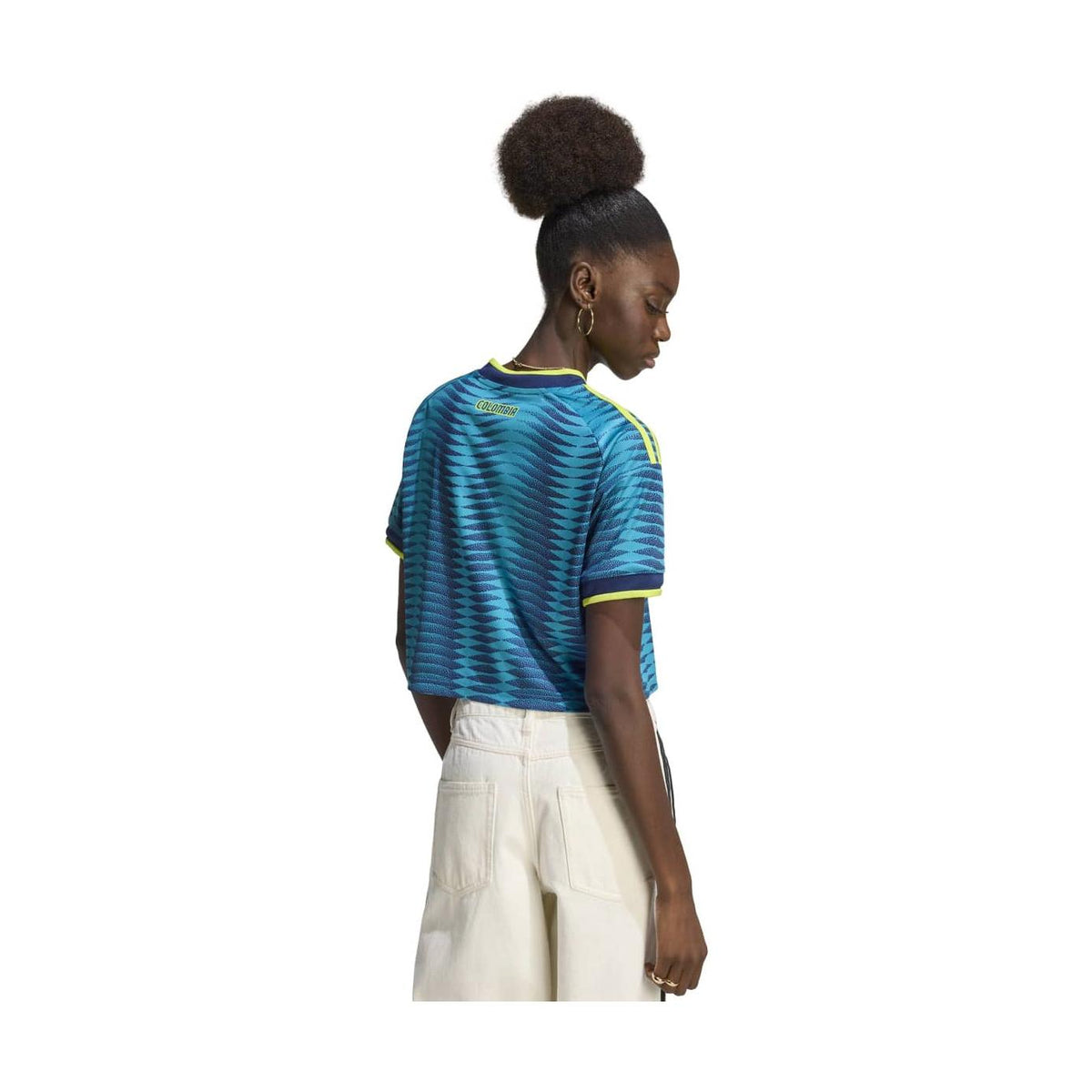 adidas Women's Colombia 26 Away Cropped Jersey-4