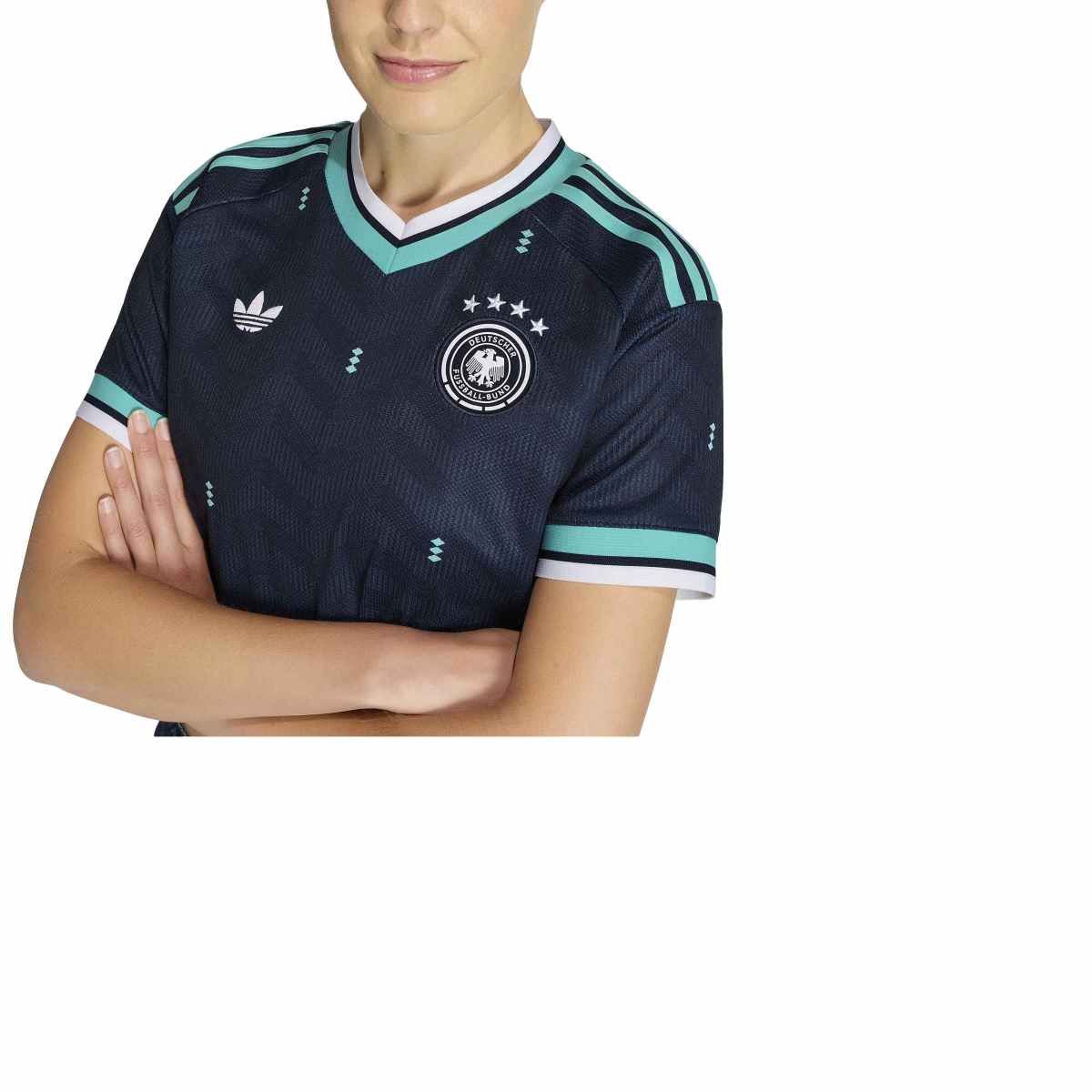 adidas Women's Germany 26 Away Cropped Jersey-6