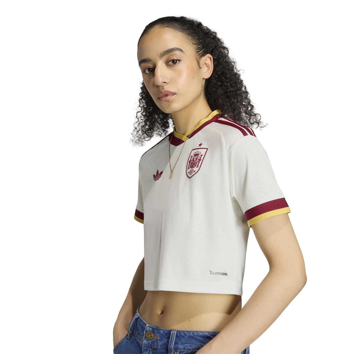 adidas Women's Spain 26 Away Cropped Jersey-6