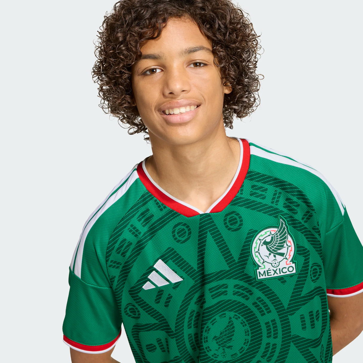 adidas Youth Mexico 26 Home Jersey-4