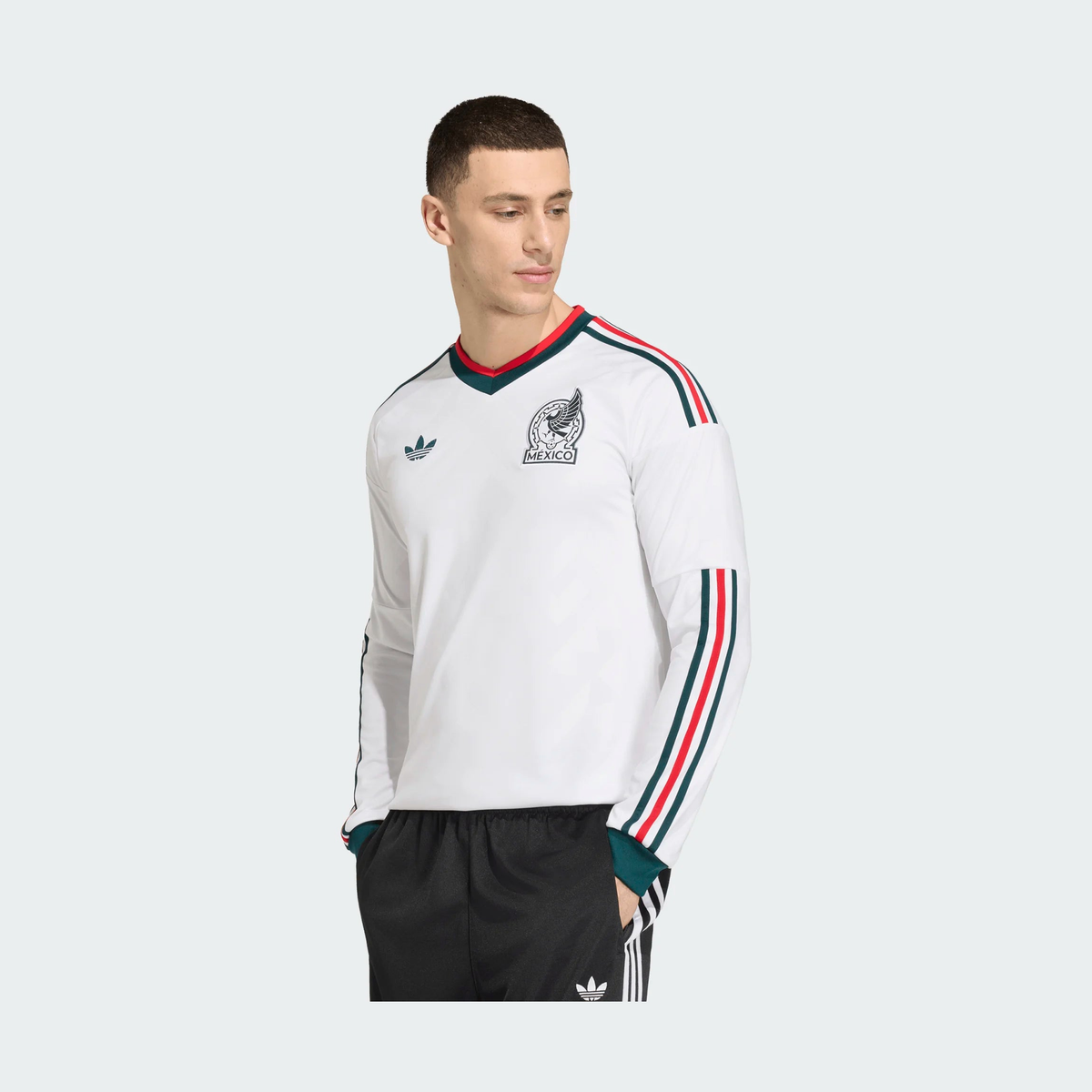 adidas Men's Mexico 26 Away Long Sleeve Jersey-1