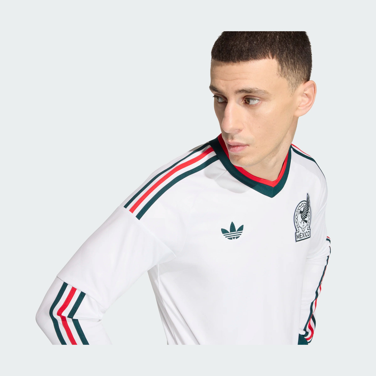 adidas Men's Mexico 26 Away Long Sleeve Jersey-3