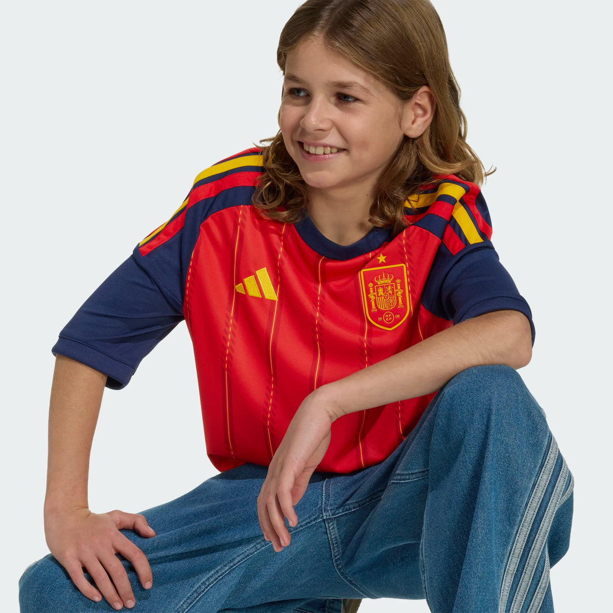 adidas Youth Spain 26 Home Jersey-3