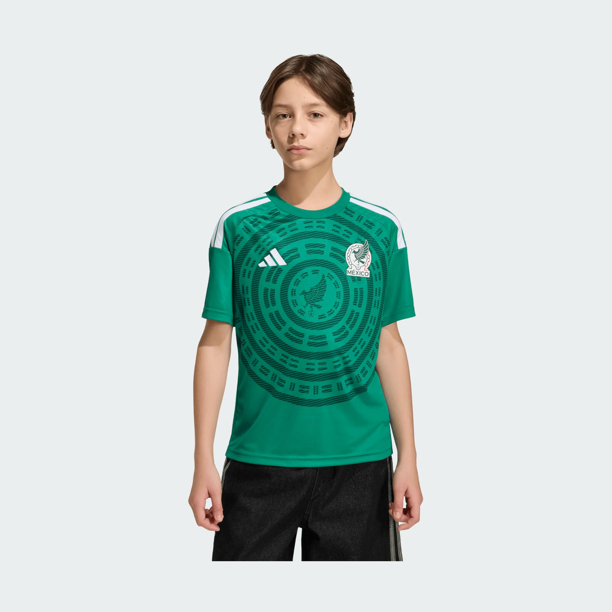 adidas Youth Mexico 26 Home Fan Jersey-1