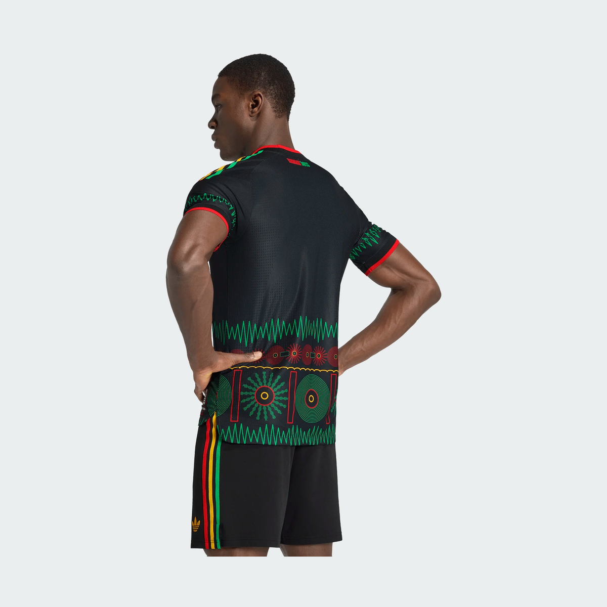 adidas Men's Jamaica 26 X Bob Marley Away Authentic Jersey-2