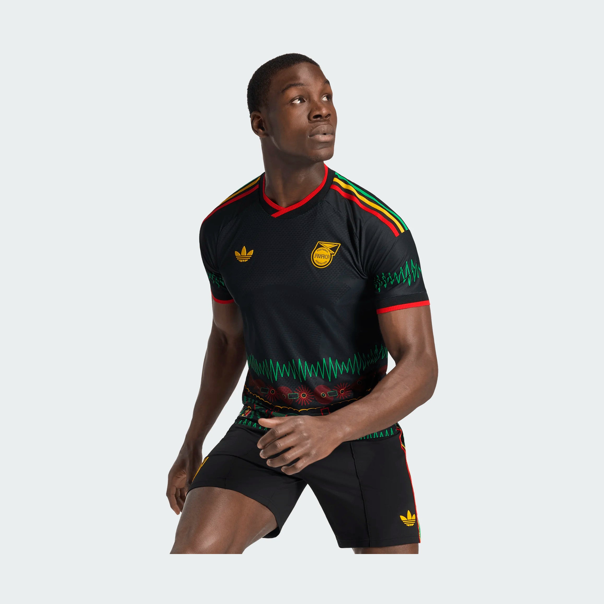 adidas Men's Jamaica 26 X Bob Marley Away Authentic Jersey-4
