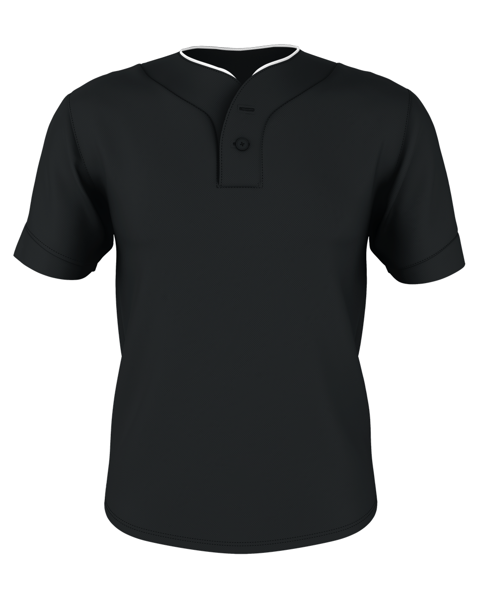 Alleson Youth Two Button Mesh Baseball Jersey With Piping