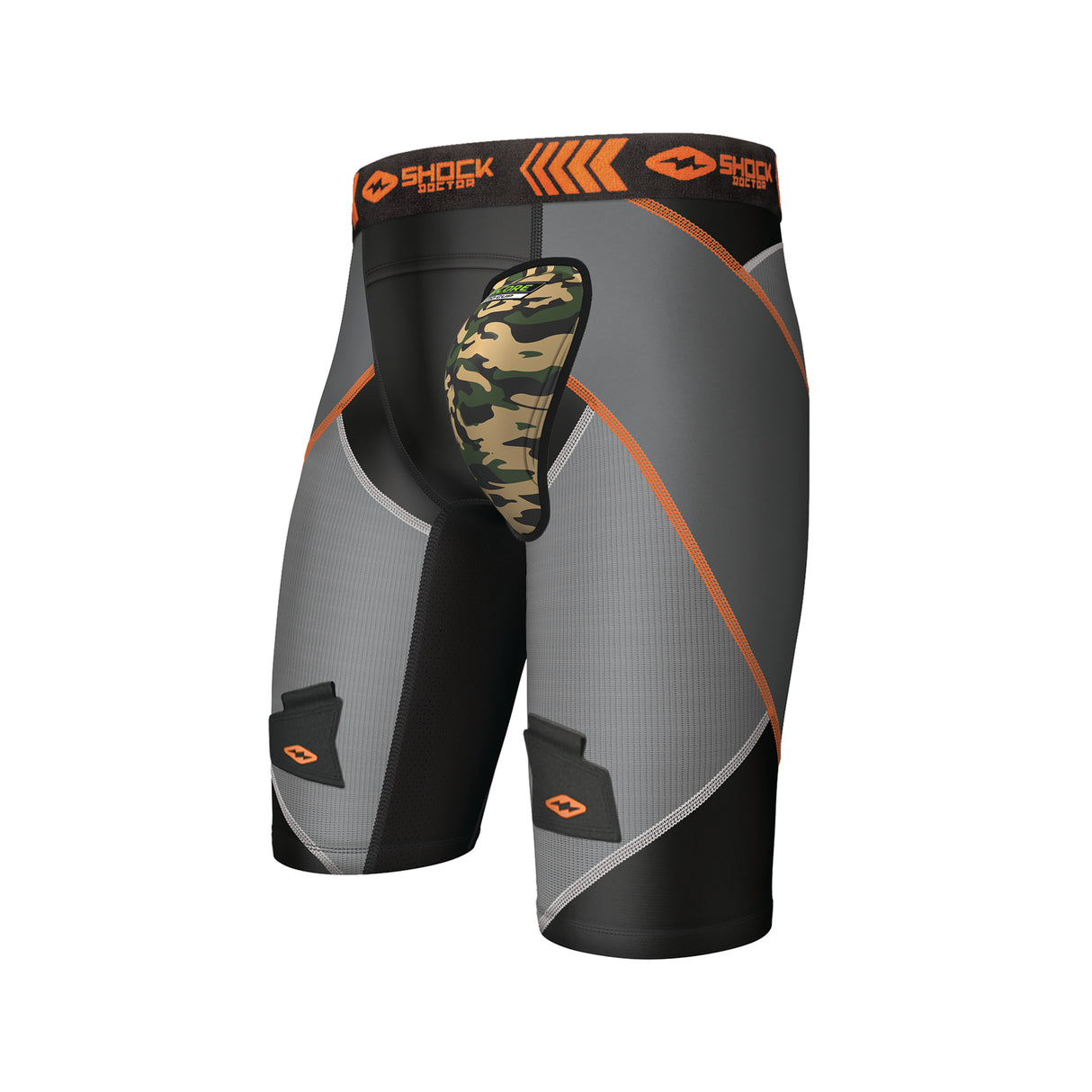 Shock Doctor X-FIT Cross Compression Hockey Short Black/Grey XS-1