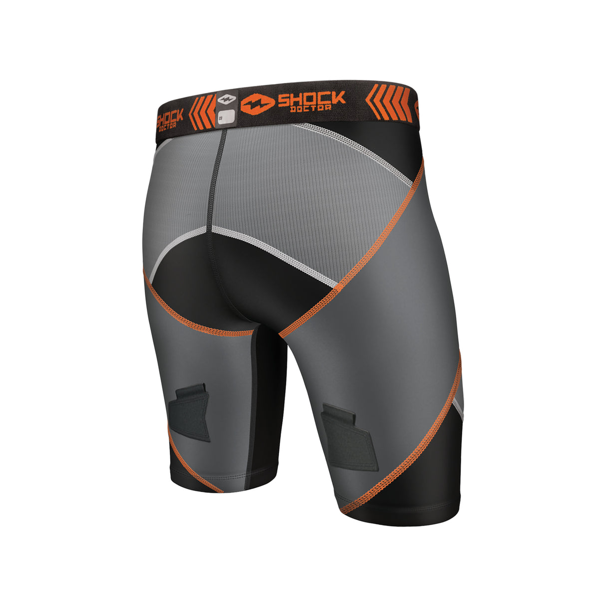 Shock Doctor X-FIT Cross Compression Hockey Short Black/Grey XS-2