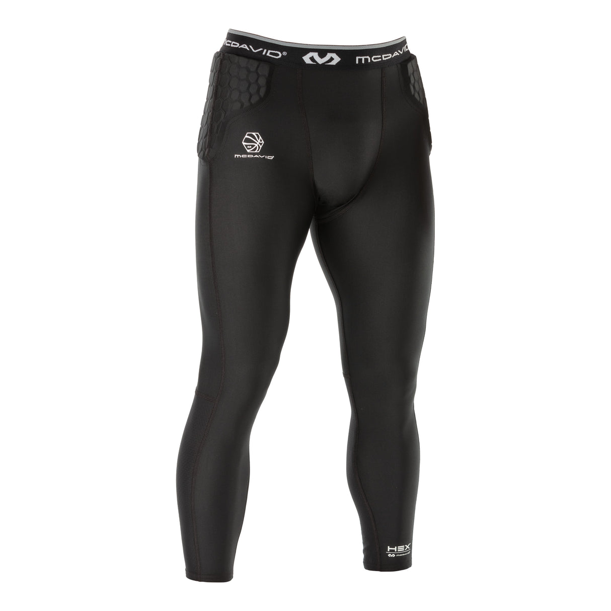 McDavid Men's HEX Basketball 3/4 Tight with Hip & Tailbone Pads-2