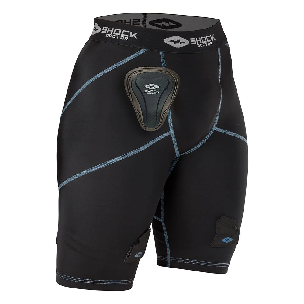 Shock Doctor Girl's Compression Hockey Short with Pelvic Protector-1